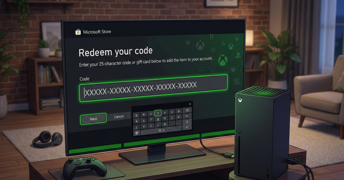 How to Redeem an Xbox Code on Console (Series X/S & Xbox One)